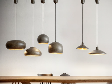 MATERIA - Steel pendant lamp by Aldo Bernardi - view 2